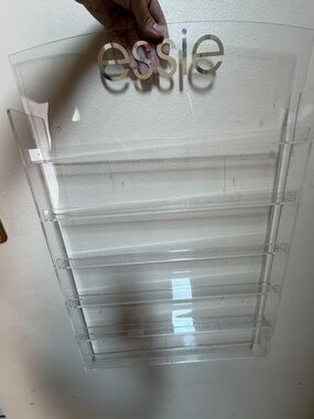 Clear Acrylic Essie Nail Polish Rack - Transparent Wall Organizer